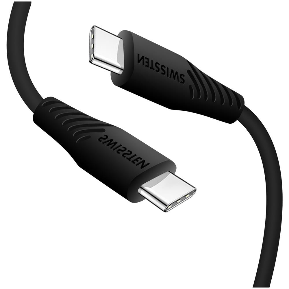 Cavo Usb-c A Usb-c Carica Rapida 3a Sincronizzazione 1m Swissten Nero - Foto 2