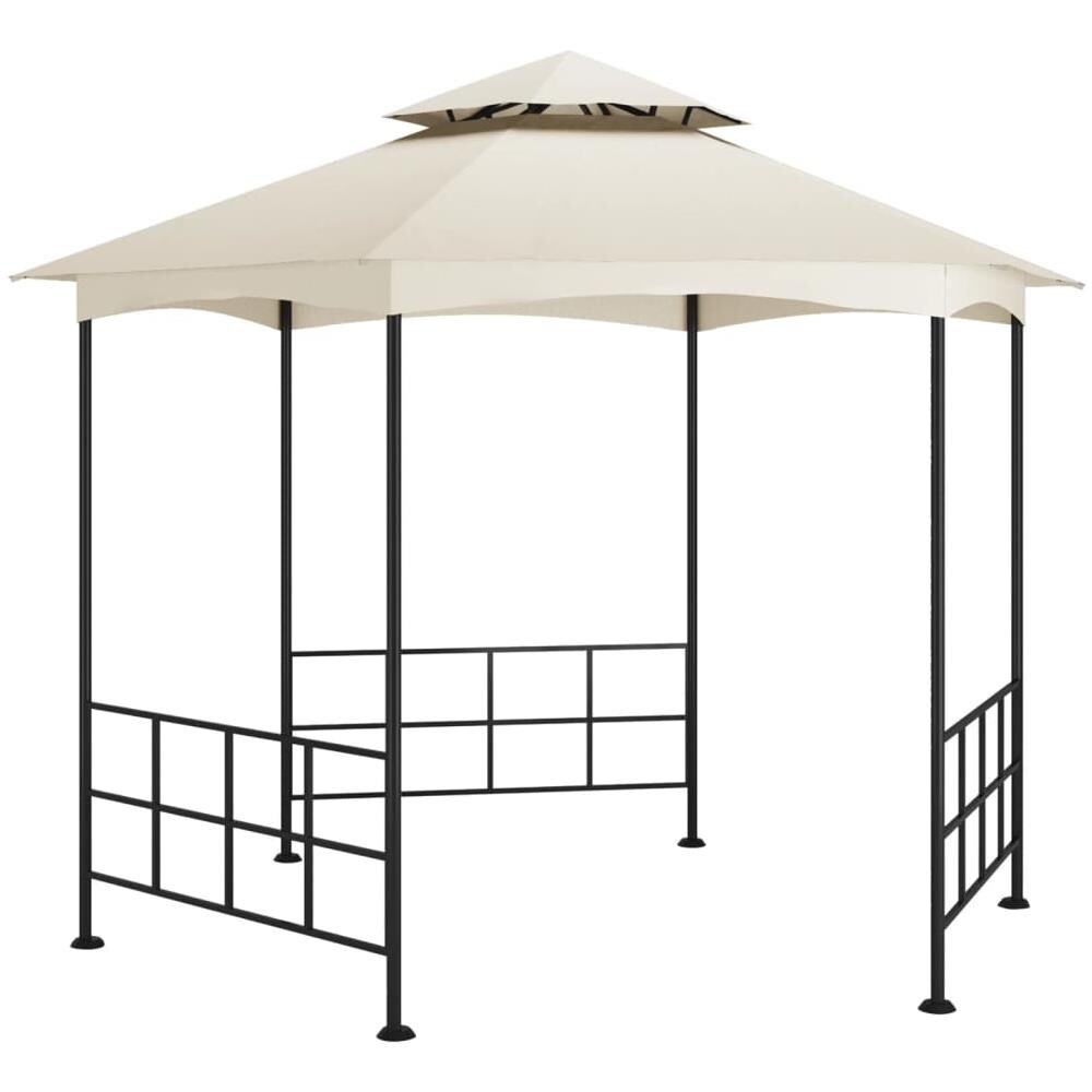 Gazebo con Pareti Laterali 3,1x2,7 m Crema - Foto 1
