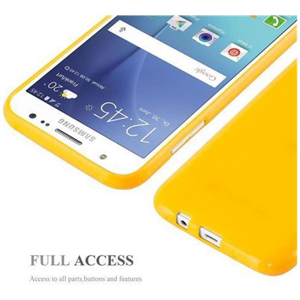 Custodia Compatibile Con Samsung Galaxy J5 2015 In Jelly Giallo - Coperchio Protettivo In Silicone Tpu Flessibile - Foto 6