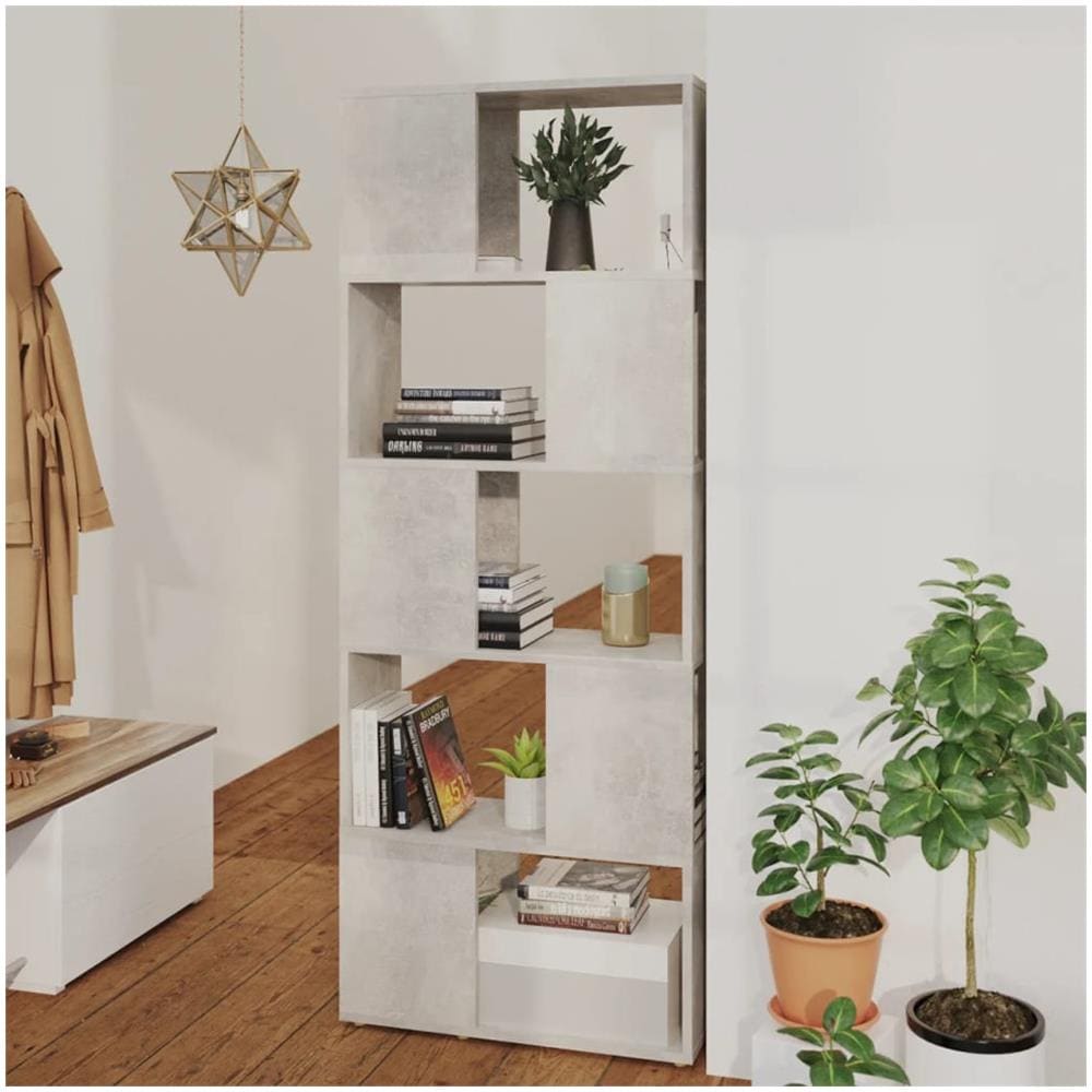 Libreria /Divisorio Grigio Cemento 60x24x155 cm - Foto 1