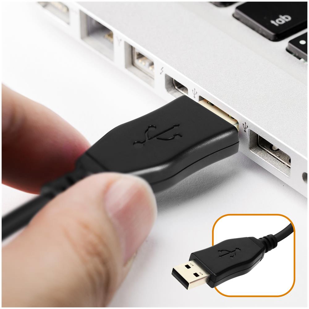 Cuffie Con Microfono Flessibile Per Pc Connessione Usb Imbottite Linq Nero - Foto 5