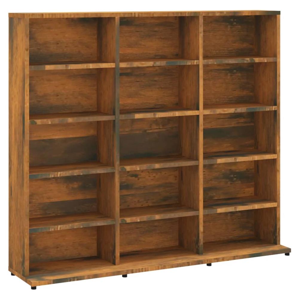 Mobile Porta Cd Rovere Fumo 102x23x89,5 Cm In Legno Multistrato - Foto 2