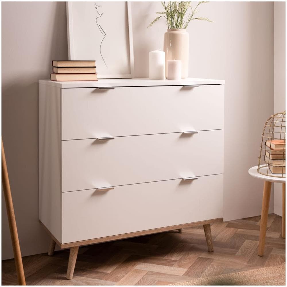 Cassettiera Gteborg 1 Bianco E Rovere Sonoma - Foto 8