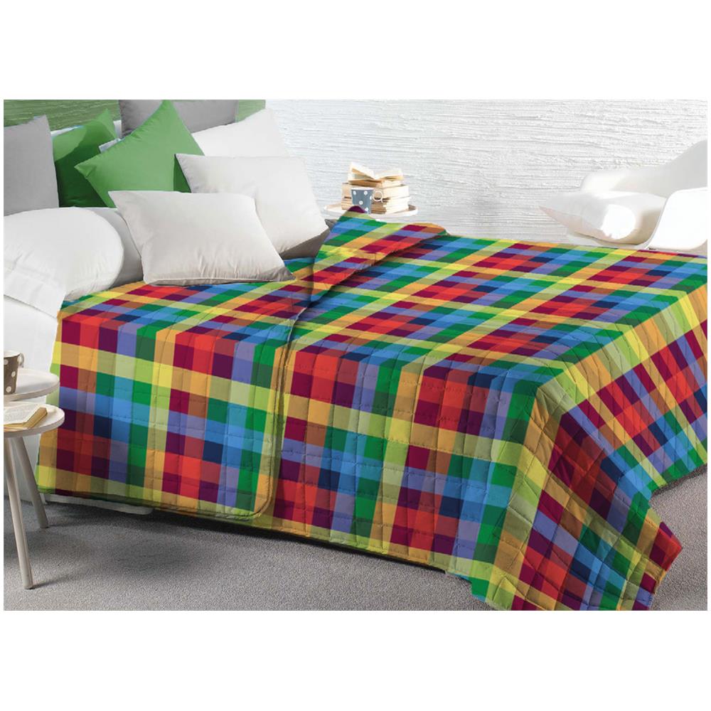 Quilt Trapuntino Piumino Estivo 100gr mq Microfibra Bea Varie Fantasie Singolo DIS.6 - Foto 1