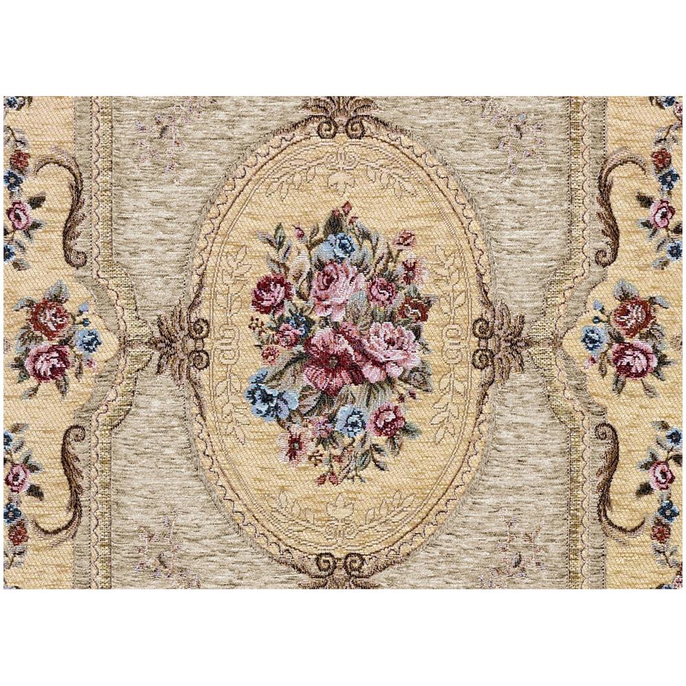 Tappeto Salotto Camera Velour Antiscivolo Mod. Abusson Suardi Vari Colori 65x110cm (set 2) Tortora - Foto 4