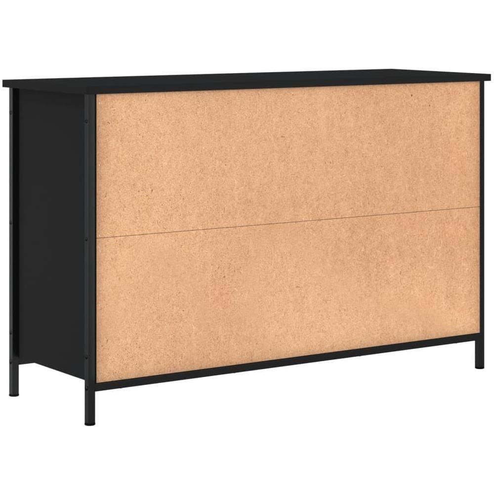 Mobile Porta Tv Nero 100x35x65 Cm In Legno Multistrato - Foto 8