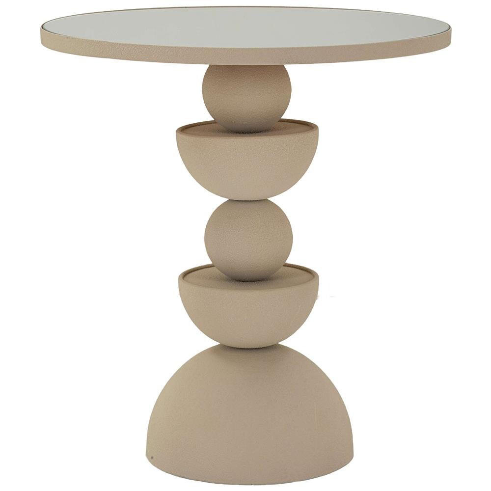 Tavolino Dune Ø 45X49,5 cm, crema - Foto 2