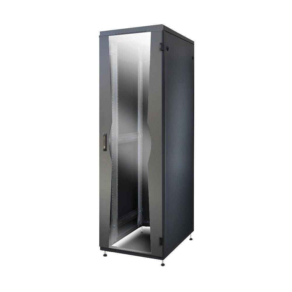 I-CASE FP-2408BKX Armadio NetRack 19'' 600x800 24 Unità Nero da Assemblare - Foto 1