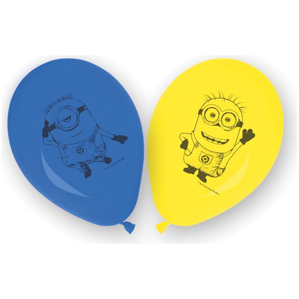 8 Palloncini In Lattice Lovely Minions Taglia Unica - Foto 1