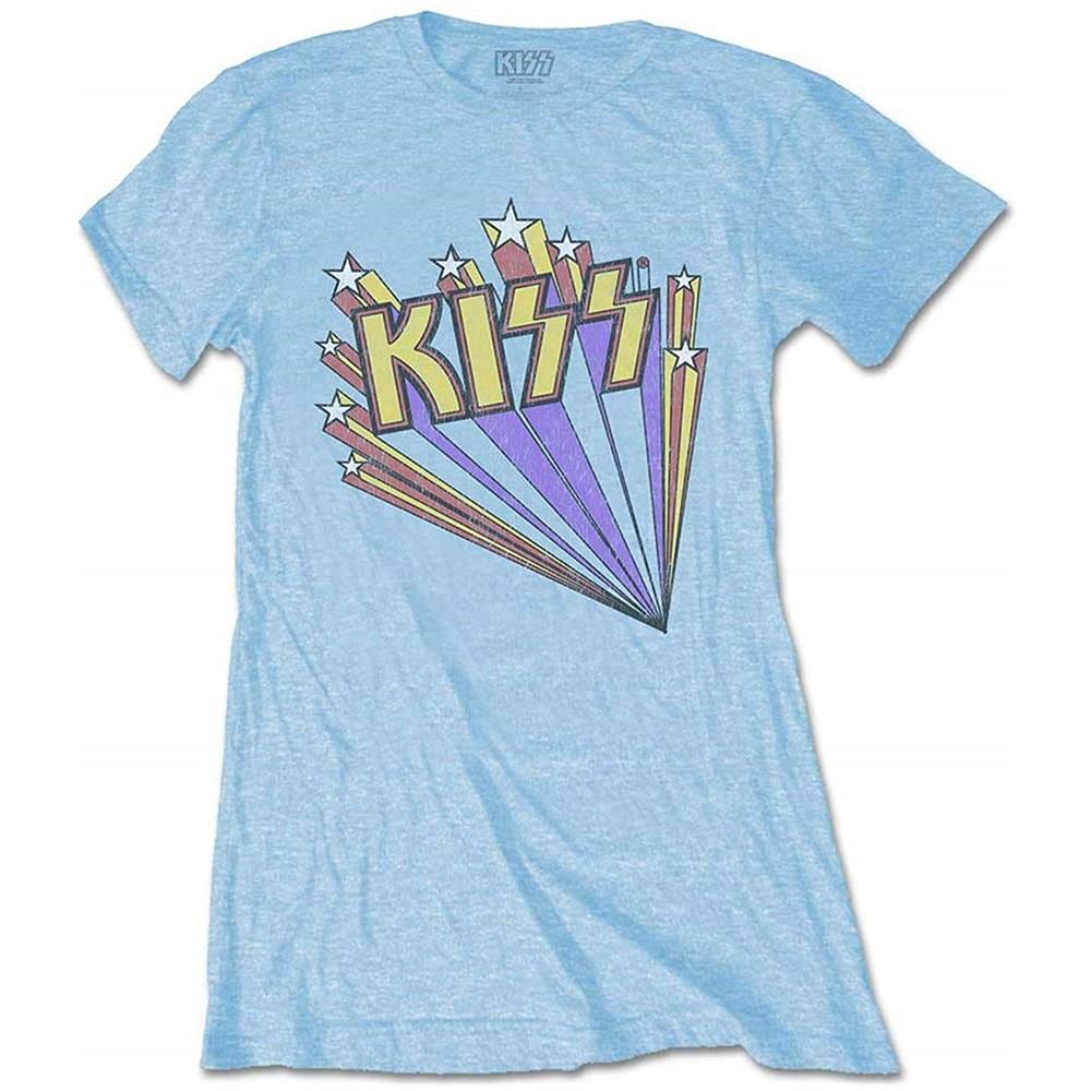 Kiss: Stars Blue (T-Shirt Donna Tg. XL) - Foto 1