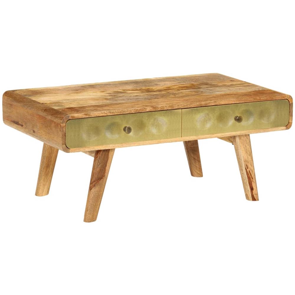 Tavolino Da Caffè In Legno Di Mango 90x50x40 Cm - Foto 2