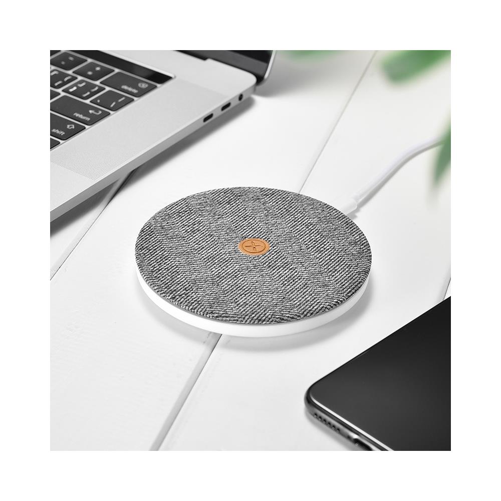 Caricatore Universale Senza Fili Ricarica Veloce Smartphone Blu - Foto 2