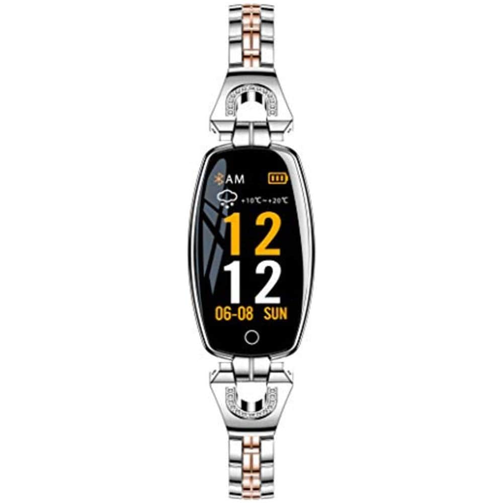 Smart Lux Resistente all’Acqua IP67 Display TFT Bluetooth per Fitness con Contapassi e Cardiofrequenzimetro Colore Argento - Italia - Foto 2