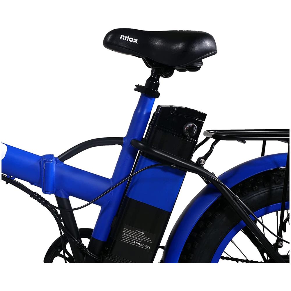 NILOX - E-Bike X8 Inter Bici Elettrica a Pedalata Assistita Batteria 36  Volt - 10,5 Ah Potenza 250 Watt Gomme Fat da 20\