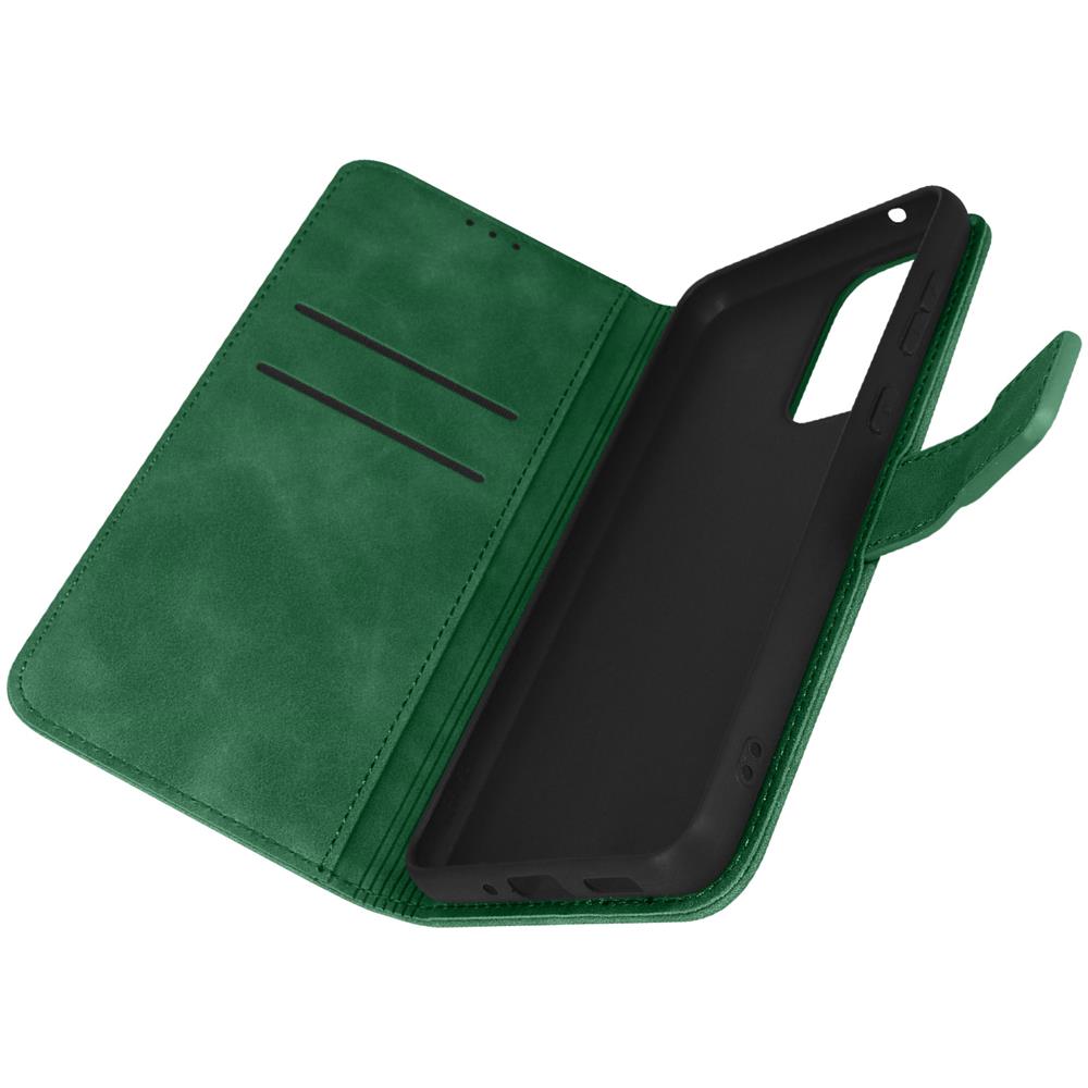 Custodia Galaxy A33 5g Effetto Scamosciato Portafoglio Tender Book Verde - Foto 1