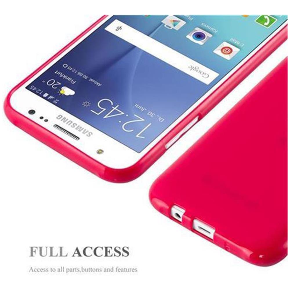 Custodia Compatibile Con Samsung Galaxy J5 2015 In Jelly Rosso - Coperchio Protettivo In Silicone Tpu Flessibile - Foto 6