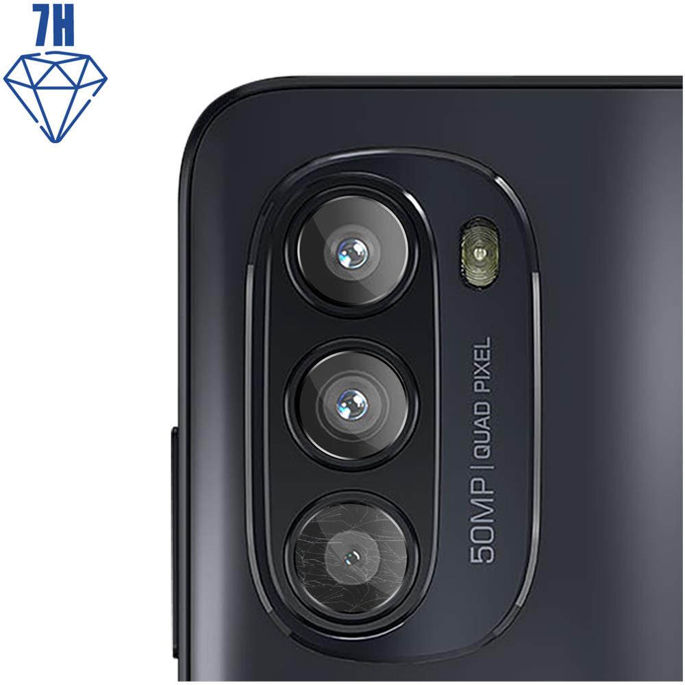 Kit 4 Pellicole Fotocamera Motorola Moto G52 / G82 Vetro 7h 3mk Trasparenti - Foto 2