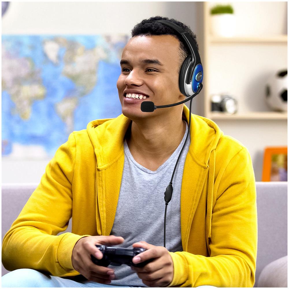 Micro-cuffie Cablate Doppio Jack 3,5 Mm Con Telecomando Microfono Nere - Foto 2