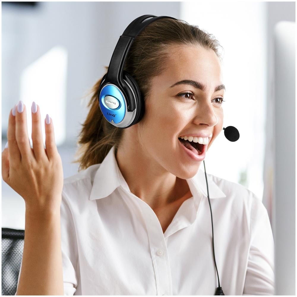 Micro-cuffie Cablate Doppio Jack 3,5 Mm Con Telecomando Microfono Nere - Foto 5