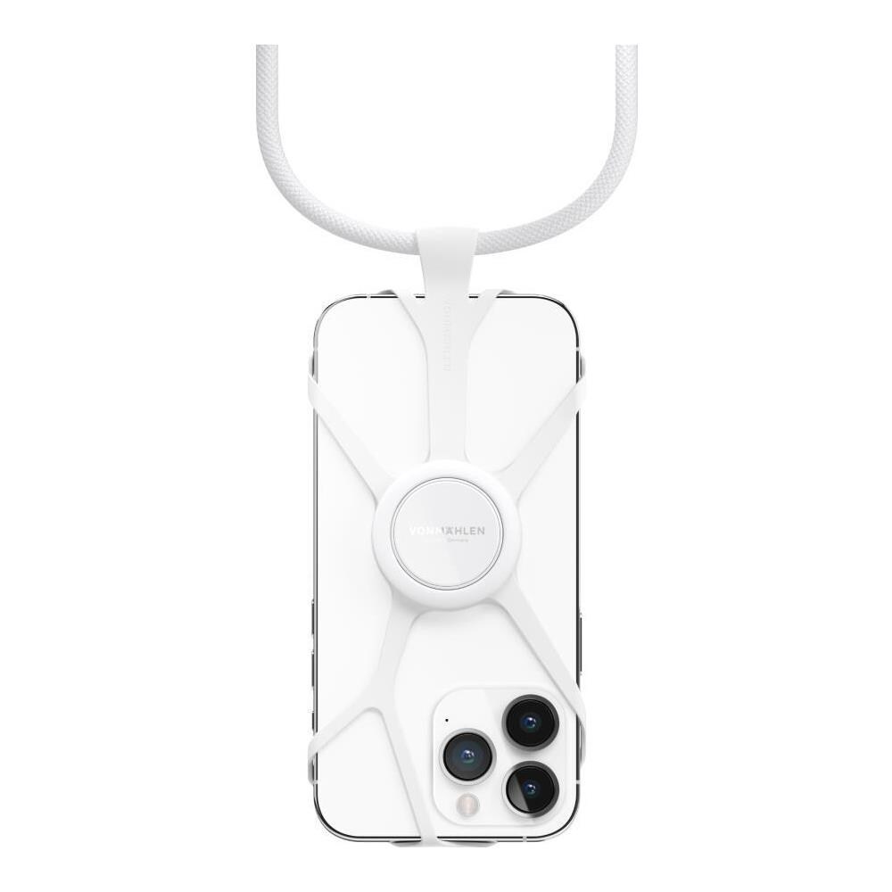 Vonmhlen Infinity Plus Tracolla Telefono Cellulare Nylon, Silicone Bianco - Foto 4