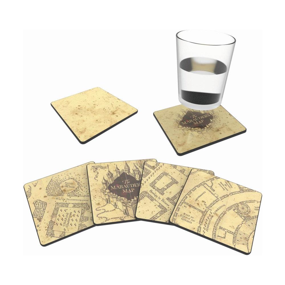 Confezione Di 4 Sottobicchieri Marauders Map Cold Reveal - Foto 2