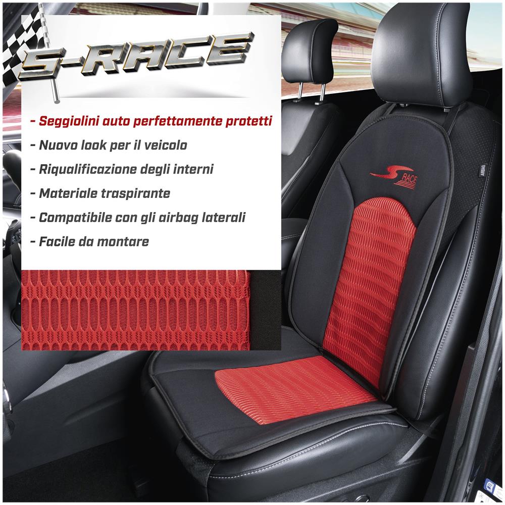 Coprisedili Auto S-race Rosso - Foto 2