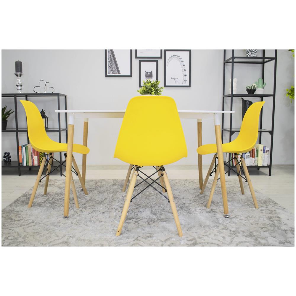 Sedia OSAKA gialla dal design ergonomico per il soggiorno - Foto 10