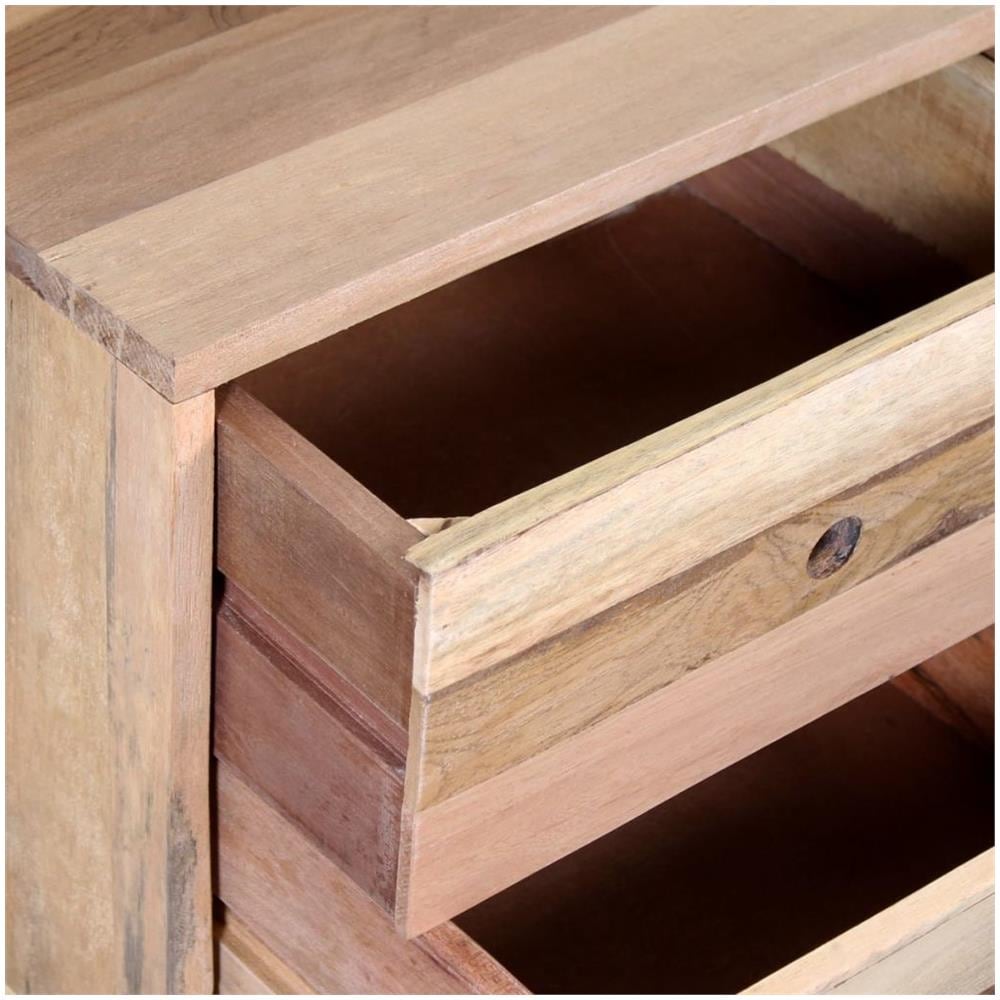 Comodino In Legno Massello Recuperato - Foto 2