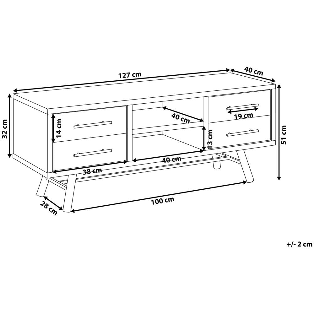 Mobile Tv In Legno Chiaro Atlanta - Foto 2