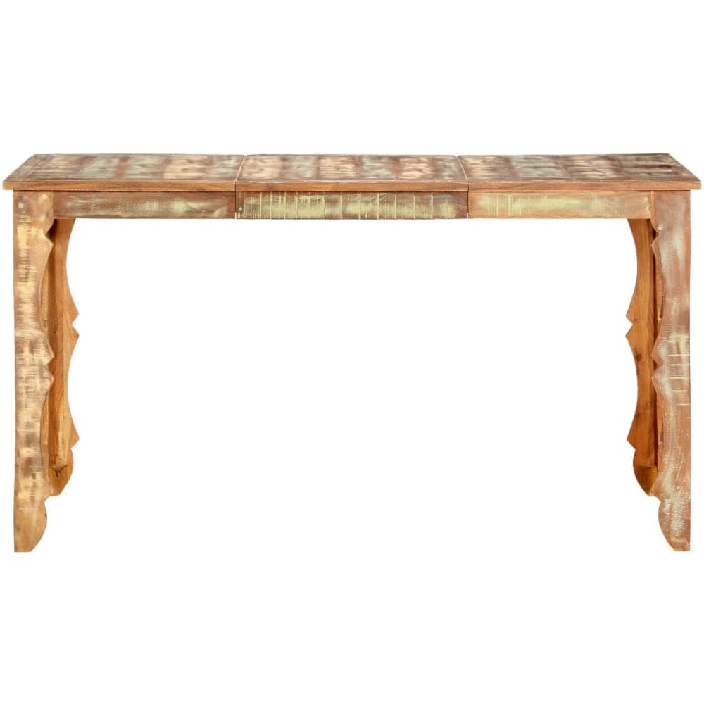 Tavolo Da Pranzo 140x70x76 Cm In Legno Massello Di Recupero - Foto 2