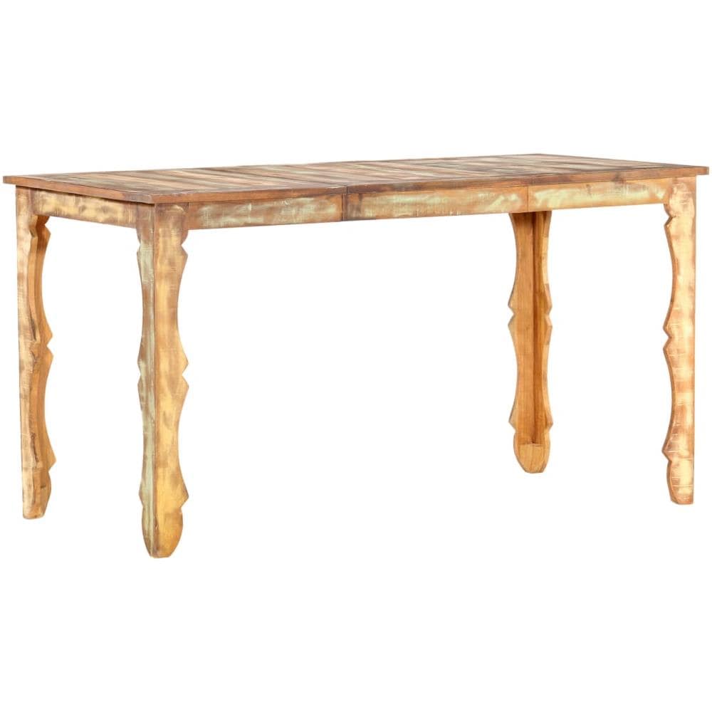 Tavolo Da Pranzo 140x70x76 Cm In Legno Massello Di Recupero - Foto 8