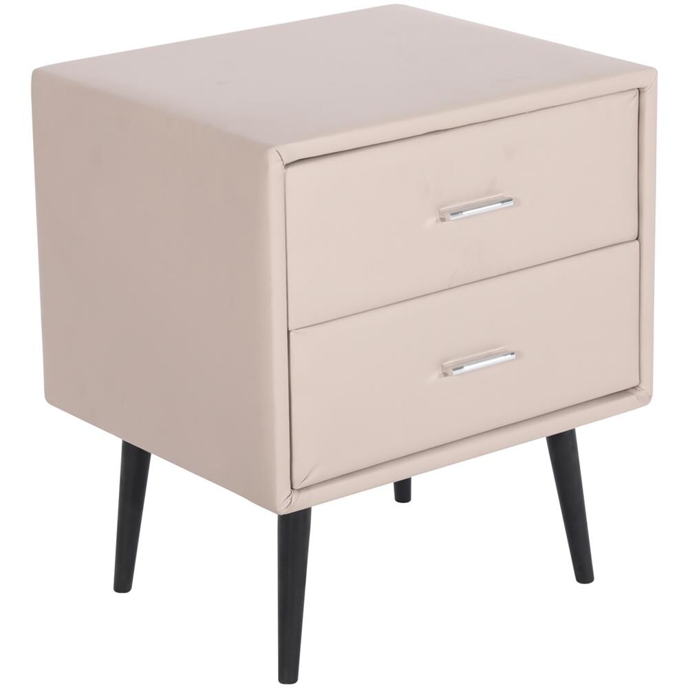 Comodino In Similpelle Beige Essonne - Foto 1