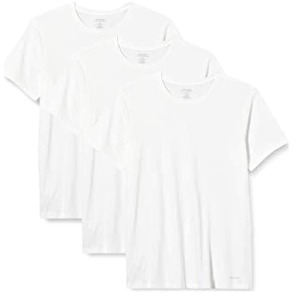 S / s Crew Neck 3pk Camicia, Bianco, L Unisex-adulto - Foto 1