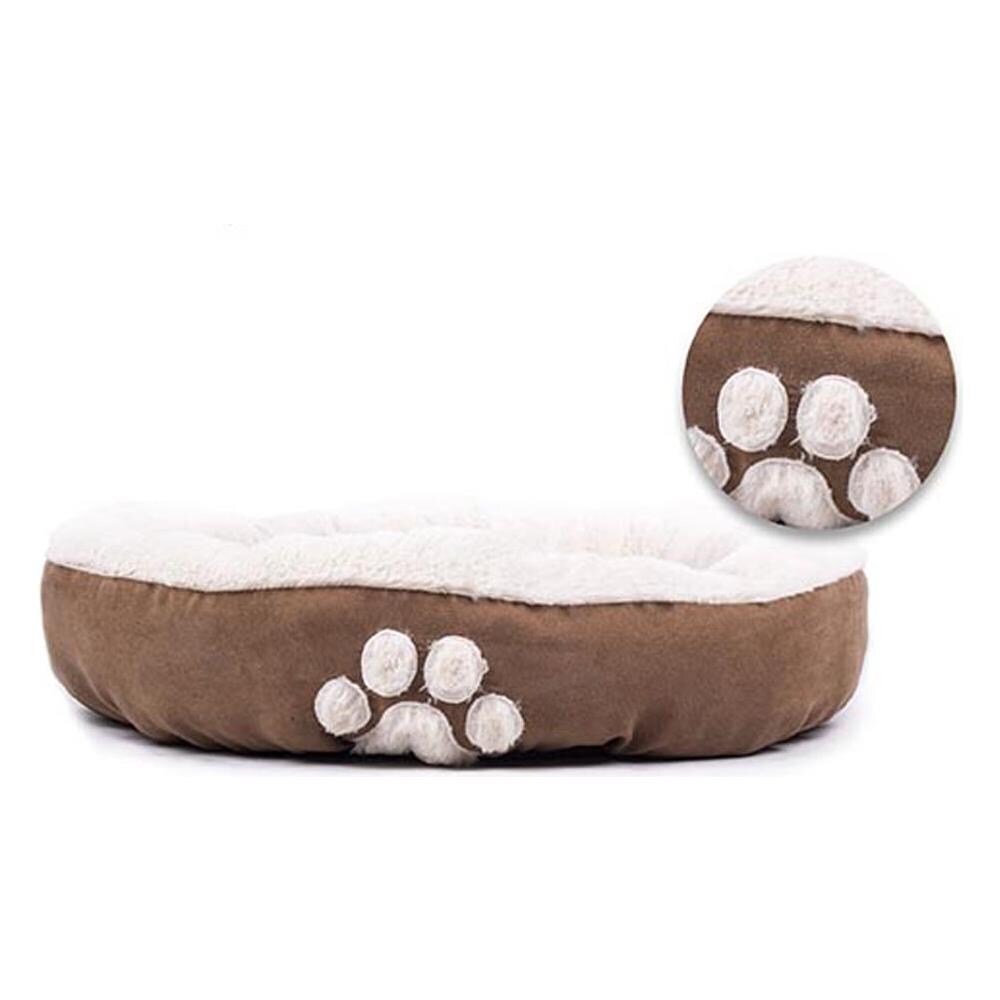 Cuccia Cuscino Confortevole Per Animali Domestici Antiscivolo Modello Rotondo Rotondo Zampa - Foto 1