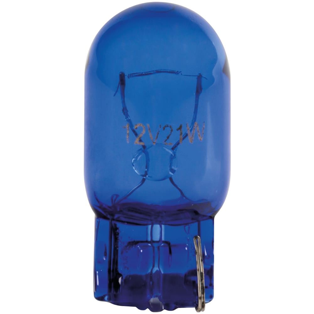12v Blue Dyed Glass, da Zoccolo Vetro - (w21w) - 21w - W3x16d - 2 Pz - D /blister - Foto 1