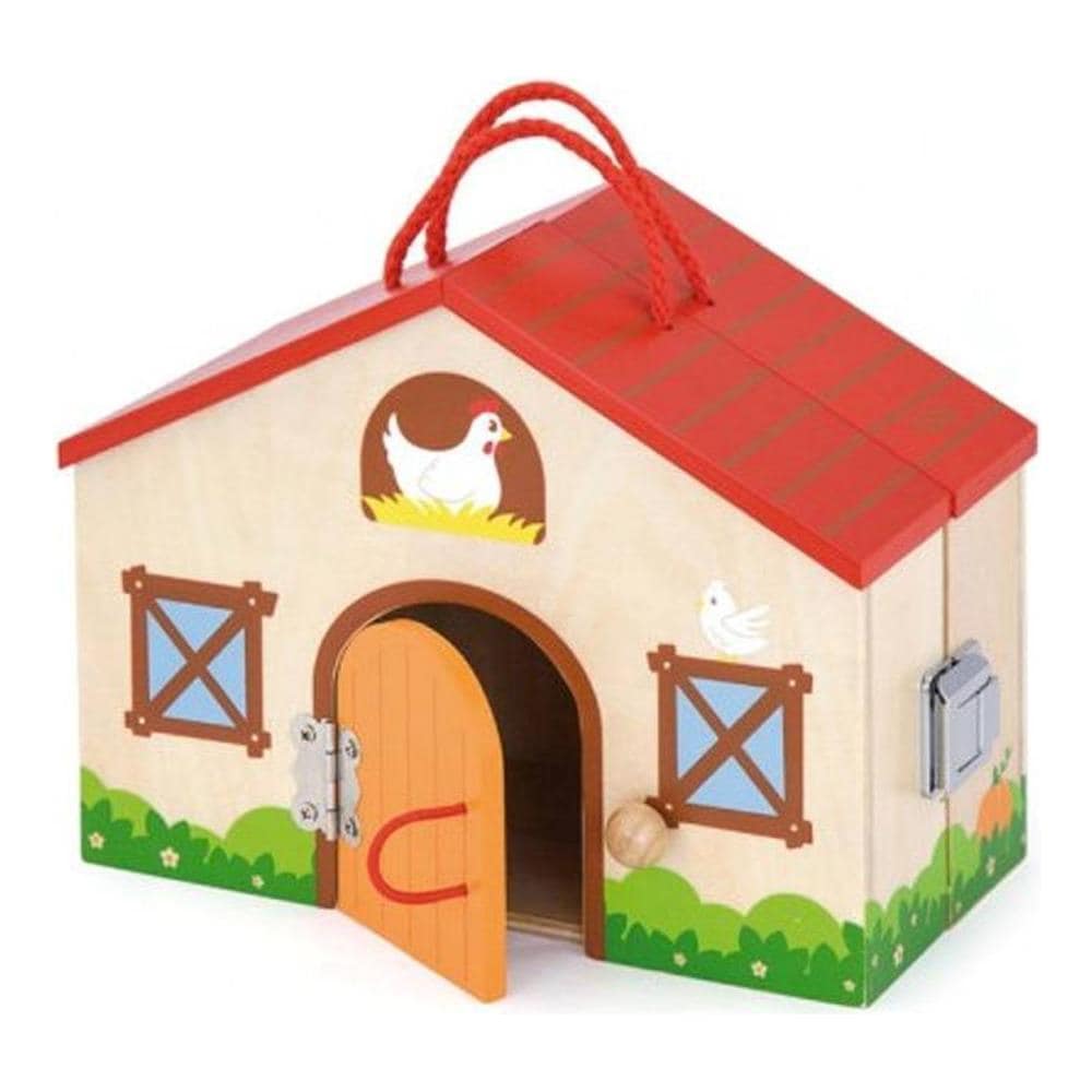 Valigetta Playset Animali Fattoria In Legno Con Personaggi E Accessori Gioco - Foto 2