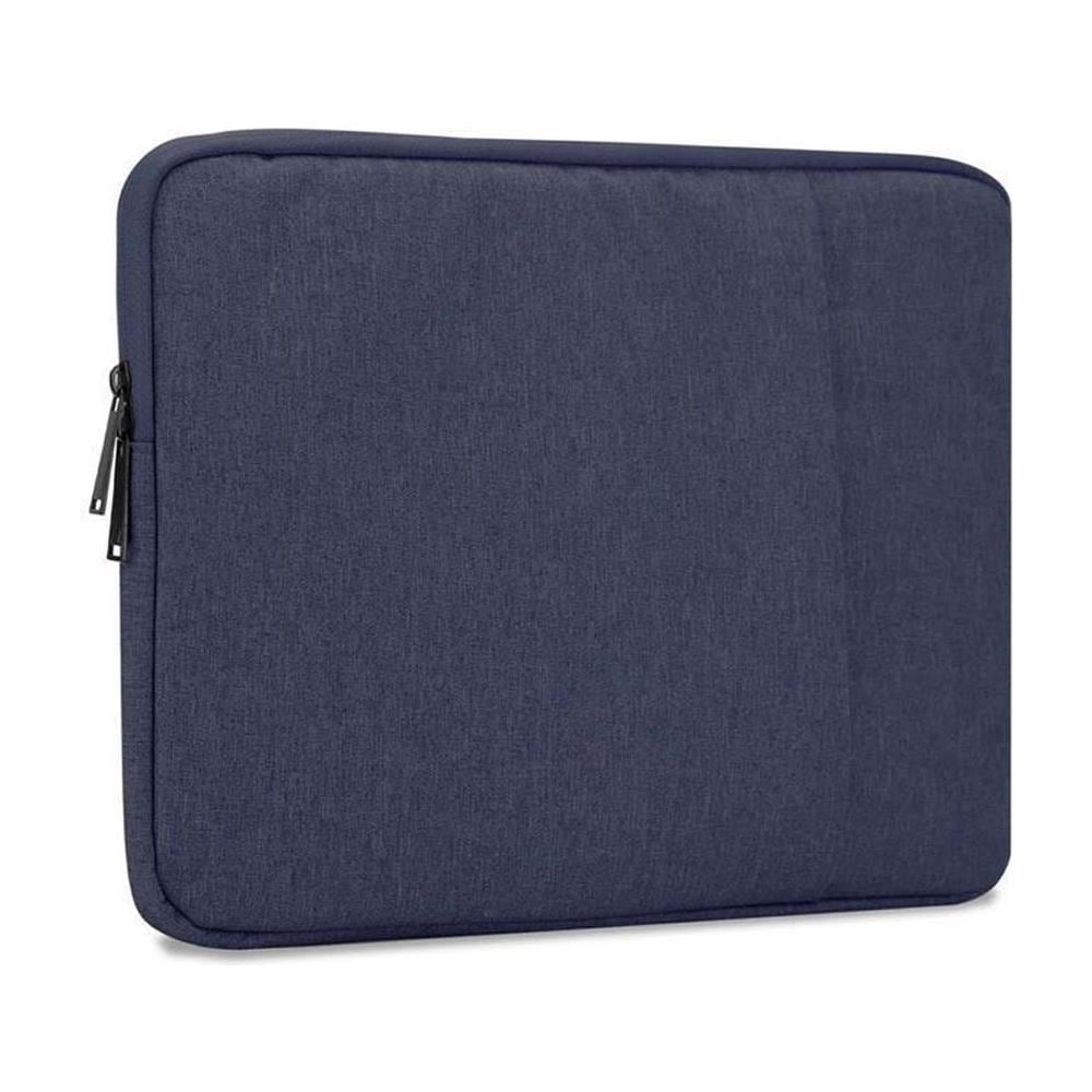 Cadorabo Borsa Di Protezione Per Computer Portatile / Tablet Da 14 Pollici In Blu Scuro - Borsa Per Computer Portatile In Tessuto Con Fodera In Velluto E Scomparto Con Zip Antigraffio - Foto 1