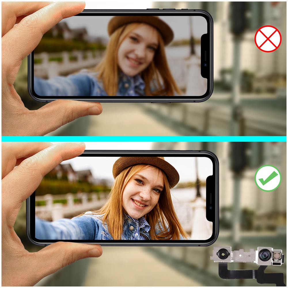 Fotocamera Anteriore Apple Iphone 11 Obiettivo Frontale + Connettore Flat - Foto 6