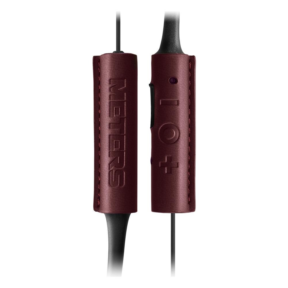 M-EARS In Ear Earphones - Red Leather - Foto 6