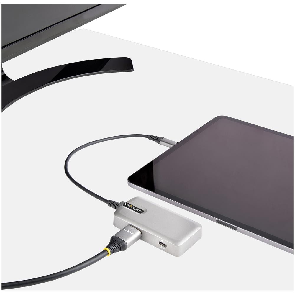 Adattatore Multiporta USB C - Mini Docking Station USB Type-C a HDMI 2.0 4K 60Hz, Power Delivery 100W Pass-through - Hub USB a 3 porte 10Gbps - Mini Dock portatile con cavo da 25cm - Foto 10