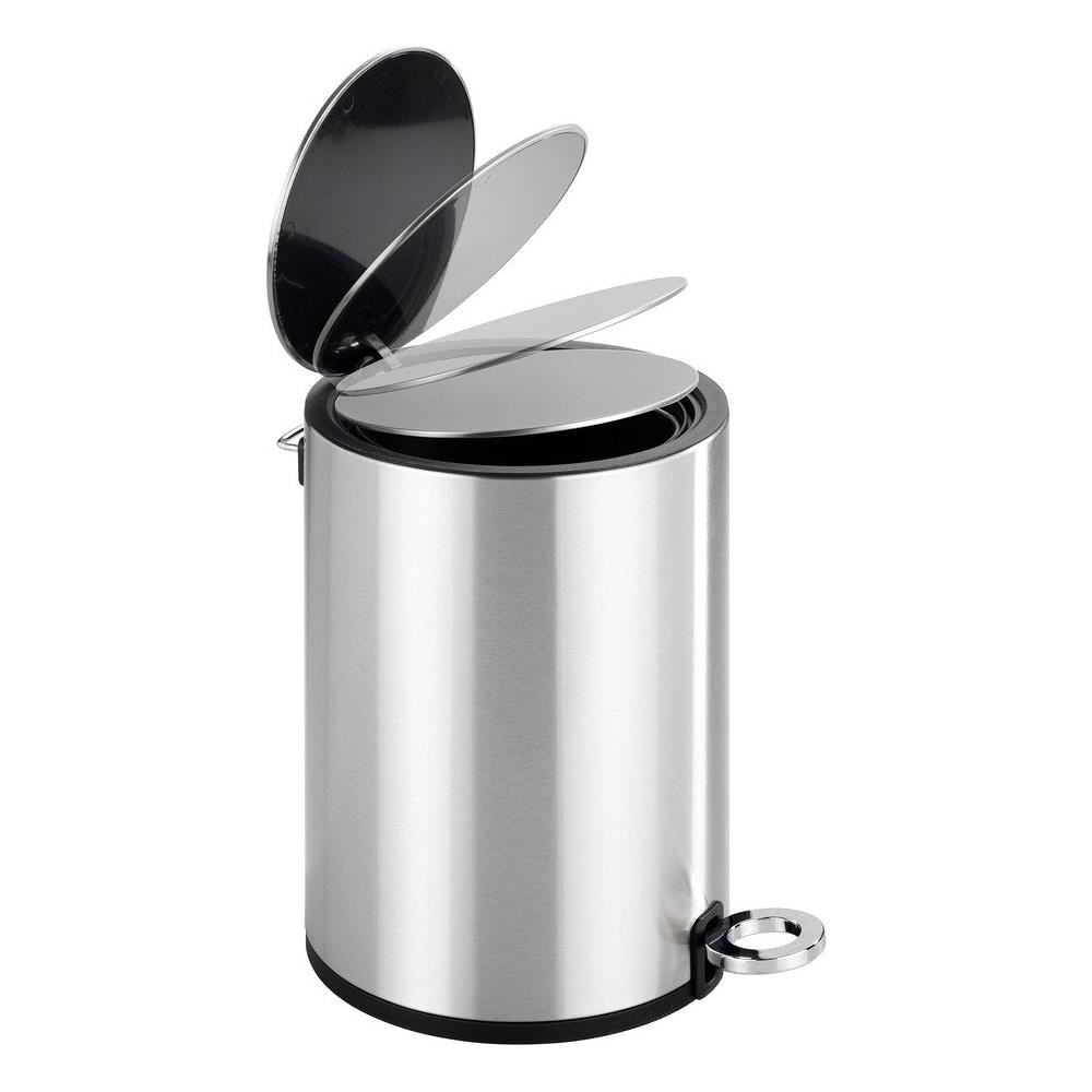 Cestino Della Spazzatura Bagno, Acciaio Inox Lucido, 3 L, - Foto 2