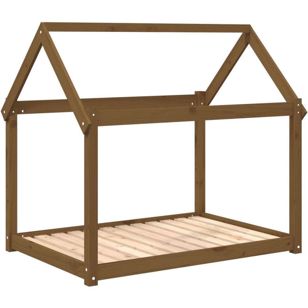 Cuccia per Cani Miele 111x80x100 cm in Legno Massello di Pino - Foto 1