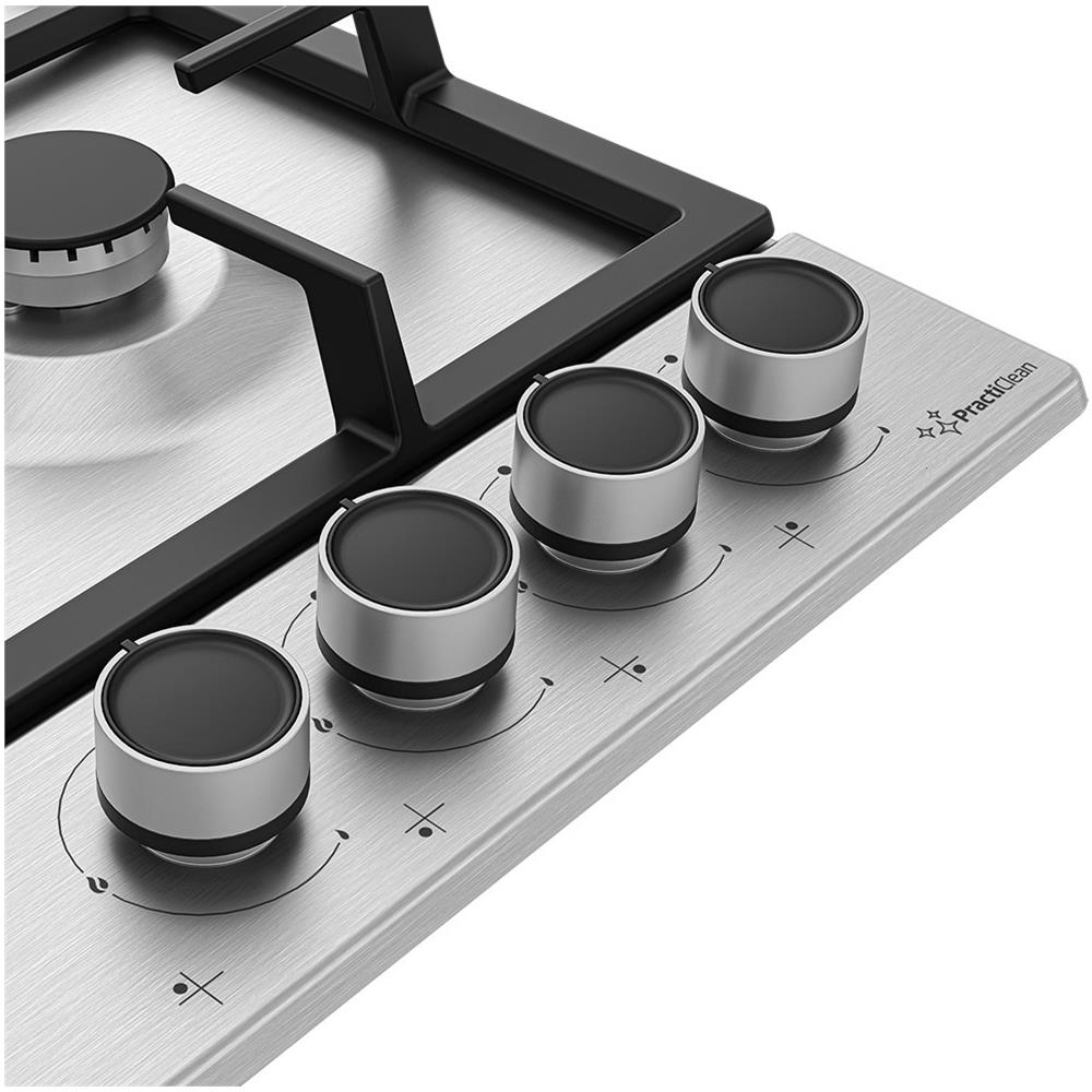 Piano Cottura HIAW64225SXE a Gas 4 Fuochi Gas Colore Acciaio Inox - Foto 2