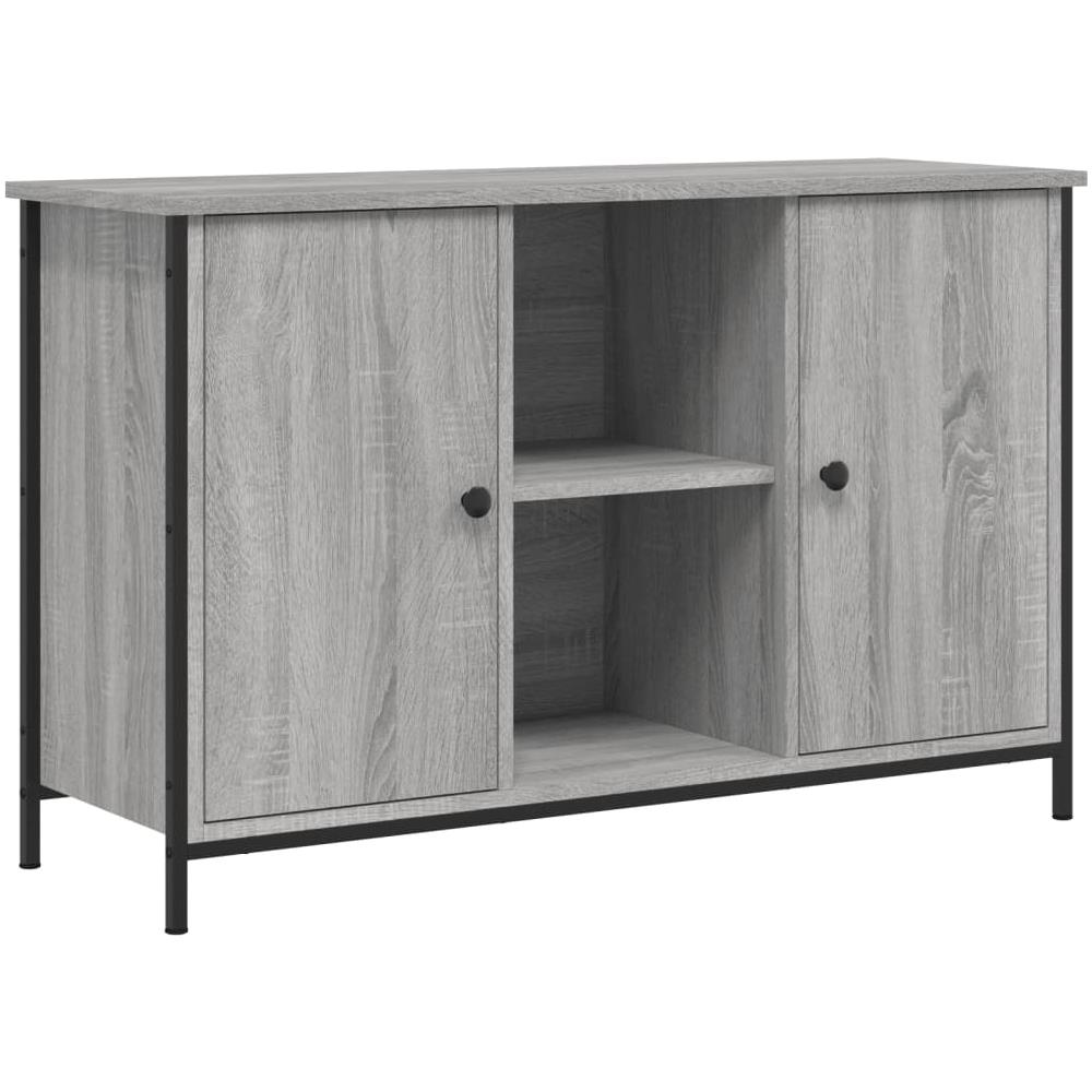 Mobile Tv Grigio Sonoma 100x35x65 Cm In Legno Multistrato - Foto 2