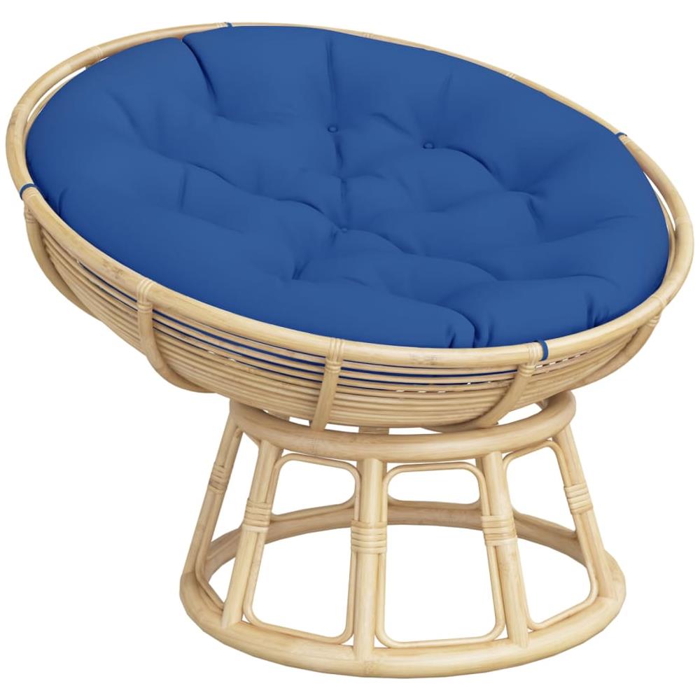 Cuscino Rotondo Blu Reale 100x11 Cm In Tessuto Oxford - Foto 3
