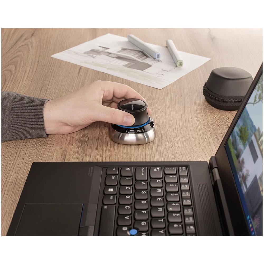 SpaceMouse mouse Ufficio RF Wireless + Bluetooth + USB Type-A 6DoF - Foto 4
