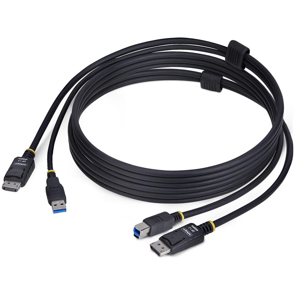Cavo KVM DisplayPort e USB 5Gbps da 1,8m, Cavo Combinato DP 1.2 4K 60Hz e USB-A 3.0 per Switch KVM - Foto 1