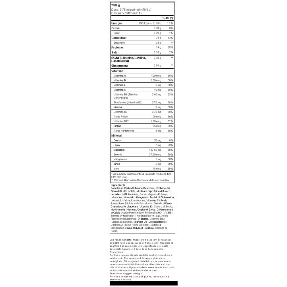 Total Recovery 750 G - Victory Endurance - Recovery Drinks - Cioccolato - Foto 2