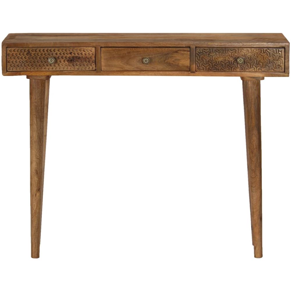Tavolo Consolle In Legno Massello Di Mango 102x30x79 Cm - Foto 2