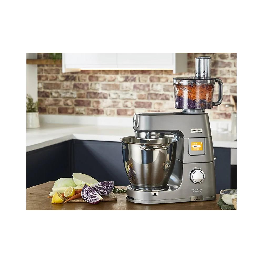 KWL90.244SI Planetaria Titanium Chef Patissier Xl Capacità 7 Litri con Funzione Pesatura e Riscaldamento Colore Silver - Foto 4